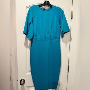 Elegant Teal Midi Dress✨